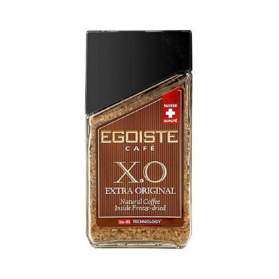Кофе растворимый Egoiste 'XO Extra Original' 100г в стеклянной банке