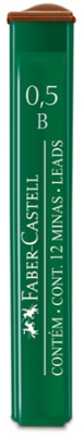Грифель 0.5мм B Faber-Castell Polymer 12шт