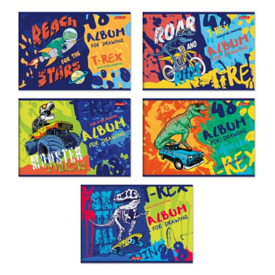 Альбом для рисования A4&nbsp;&nbsp;48л 100г на скрепке Светоч 'Нашествие'