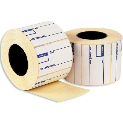 Термоэтикетка 58х40мм с предпечатью  700шт/рул