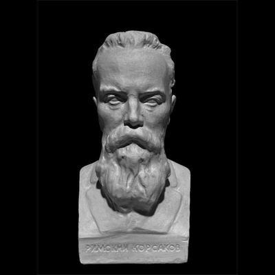 Пособие учебное Бюст Римский-Корсаков Н.А. 7.5х6.5х16см гипс