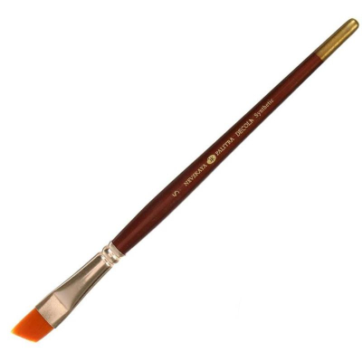 Кисть синтетика скошенная Decola № 5 ручка 15см
