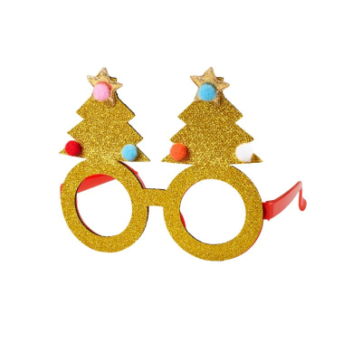 Очки карнавальные 'Елка' пластик