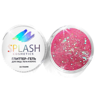 Гель для лица, тела и волос SPLASH с блестками  30г 'RADIANT PINK'