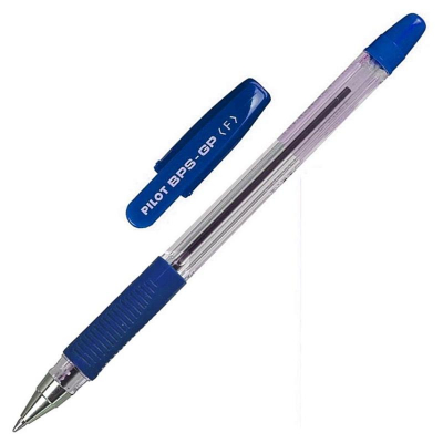 Ручка шариковая Pilot 0.7мм Grip с резиновой манжетой синяя