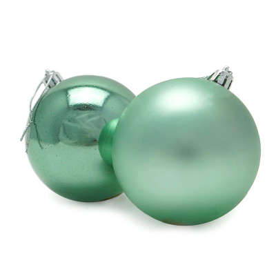 Шар  80мм мятный матовый/глянцевый пластик