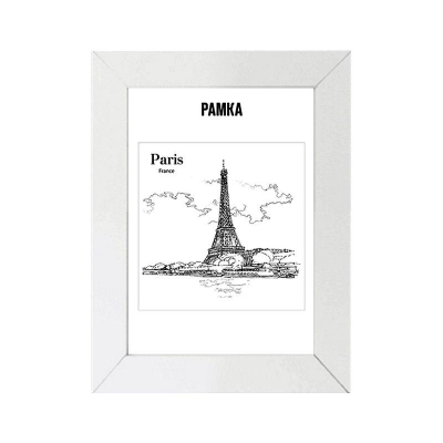 Рамка информационная A4&nbsp;&nbsp;21х30см deVENTE багет МДФ 30мм вставка пластик белая