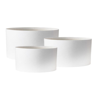 Коробка подарочная для цветов 18х8см Премиум белая