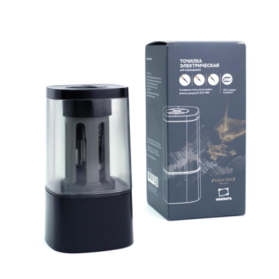 Точилка электрическая Малевичъ c регулировкой угла заточки черная