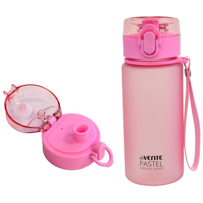 Бутылочка для воды deVENTE&nbsp;&nbsp;0.40л 'Pastel' с диффузором пластиковая розовая