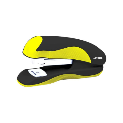 Степлер №10&nbsp;&nbsp;12л deVENTE 'MonoChrome' черный неоновые желтые вставки