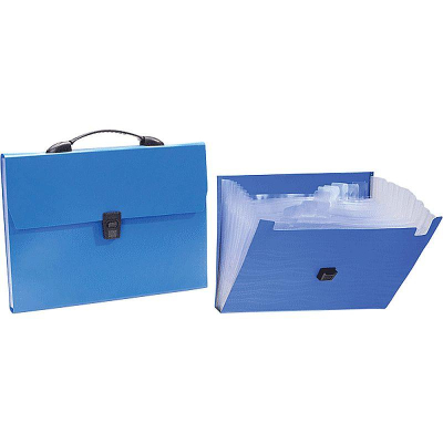 Папка-портфель A4&nbsp;&nbsp;13 отделений deVENTE 'Daily' с пластиковым замком синий