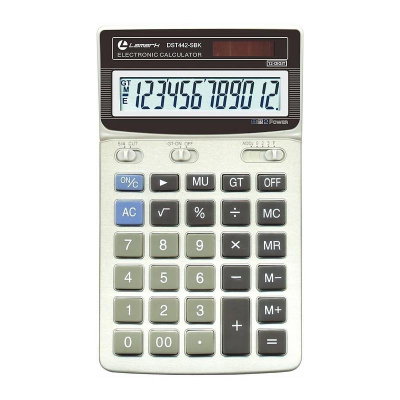 Калькулятор настольный Lamark 12 разрядов DP GT регулируемый дисплей металлическая панель 108х175х22мм