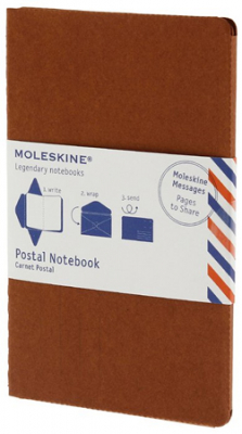 Набор почтовый Moleskine® Pocket 'Postal Notebook' терракотовый