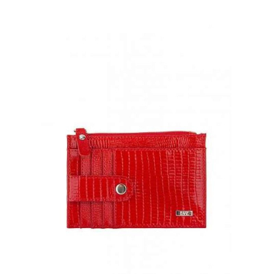 Футляр для кредитных карт Esse Red Dark кожа варан алый