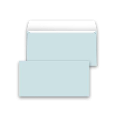 Конверт для денег Мир Поздравлений без надписи однотонный голубой