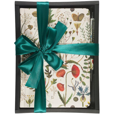 Набор Ежедневник A5 BrunoVisconti® 256стр 'Flora' Луговые травы +шариковая ручка 'Felicita'