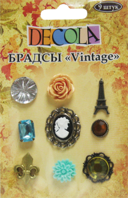 Брадсы Decola&nbsp;&nbsp;9шт Vintage