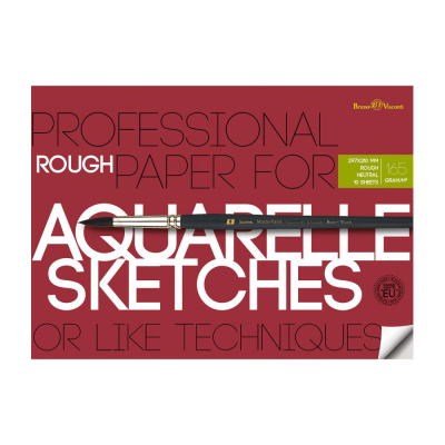 Бумага для акварельных набросков A4&nbsp;&nbsp;210х297мм BrunoVisconti® Professional 165г целлюлоза 100% 10л