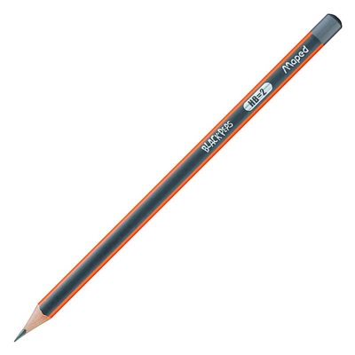 Карандаш Maped Black'Peps HB трехгранный корпус
