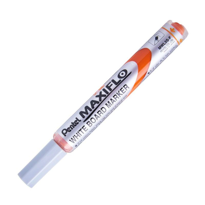 Маркер для доски Pentel 'Maxiflo' круглый  4.0мм с подкачкой чернил оранжевый