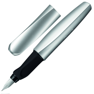 Ручка перьевая Pelikan Twist P457 Silver перо Medium