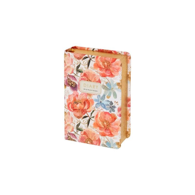 Ежедневник A7 BrunoVisconti® 416стр тонированный блок твердая обложка Soft Touch 'Flora' Цветочная феерия