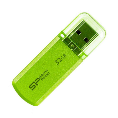 Флэш-драйв&nbsp;&nbsp;32Gb Silicon Power Helios 101 Green