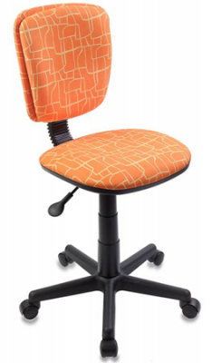 Кресло детское Бюрократ 204 ткань оранжевое Жираф