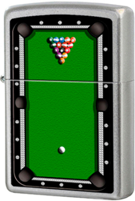 Зажигалка бензиновая Zippo Classic 'Pool table'