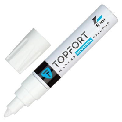Пейнтмаркер&nbsp;&nbsp;6-8.0мм Topfort 'Industrial' алюминиевый корпус белый