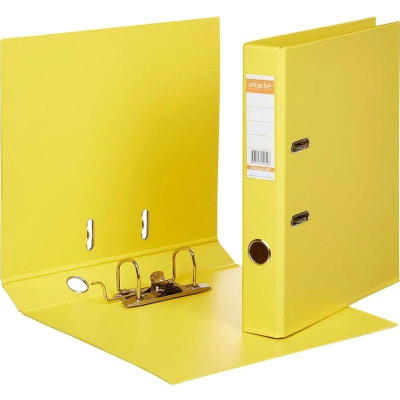 Папка файл A4&nbsp;&nbsp;50мм Attache Selection 'StrongLine' PVC разобранная желтая