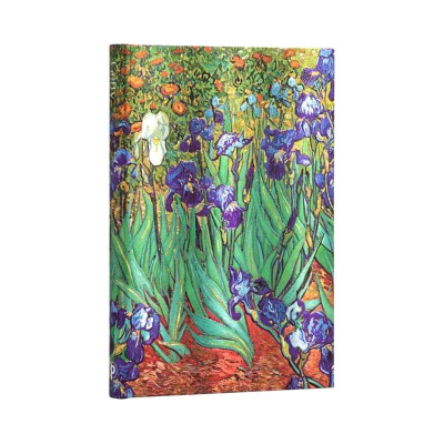 Записная книжка A4-  72л линейка Paperblanks Van Gogh’s Irises Ultra ляссе на резиновой застежке