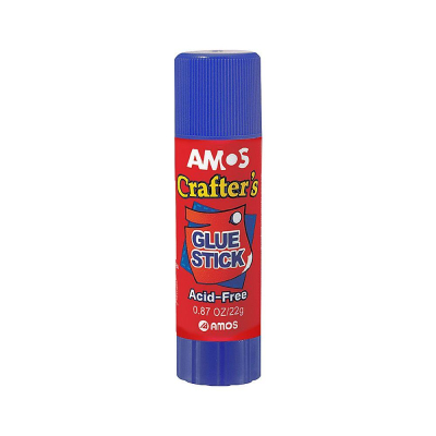 Клей карандаш 22г Amos 'Glue stick Crafter's' Хамелеон синий