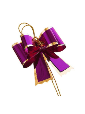 Бант декоративный 130мм 2шт асcорти полипропилен