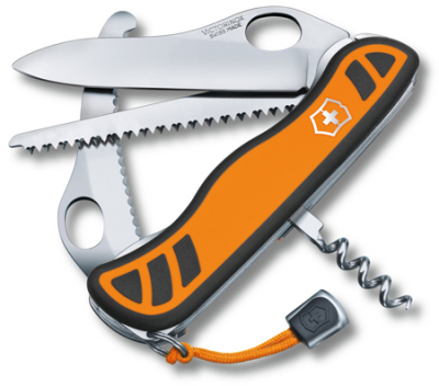 Нож 111мм Services Pocket Tool  6 функций Hunter One-hand блокировка лезвия оранжево-черный