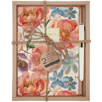 Набор ручка шариковая 'Monaco' +тетрадь 2шт BrunoVisconti® 'Flora' Цветочная феерия
