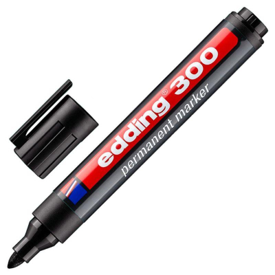 Маркер перманентный Edding круглый&nbsp;&nbsp;1.5-3.0мм черный