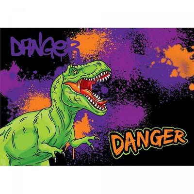 Настольное покрытие для уроков труда и рисования КОКОС 50х35см 'Danger Dino'