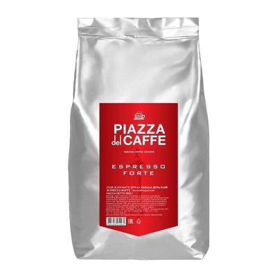 Кофе зерновой Piazza 'del Caffe Espresso Forte' обжарка темная 1000г в вакуумном пакете
