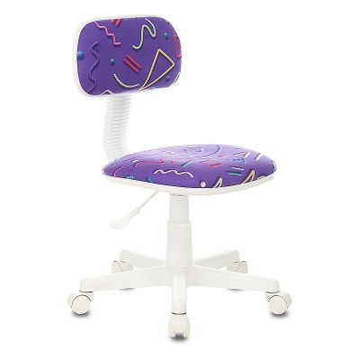 Кресло детское Бюрократ 201W ткань Sticks фиолетовый