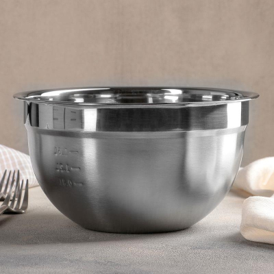 Миска для смешивания 1.6л с двойными стенками нержавеющая сталь