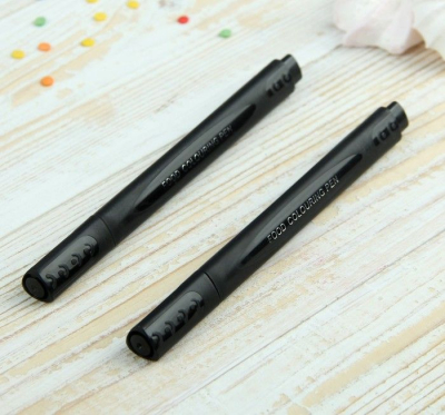 Маркеры пищевые черные 2шт в упаковке