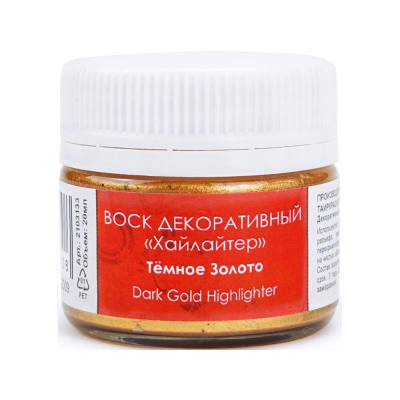 Воск декоративный Таир Хайлайтер 20мл золото темное