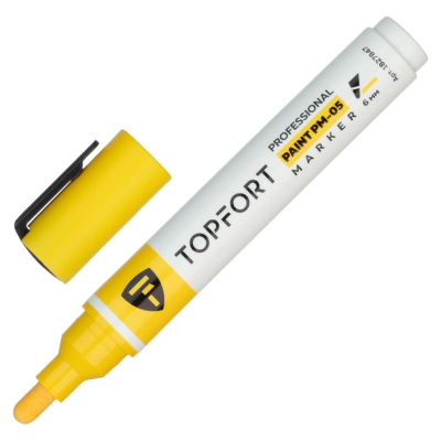 Пейнтмаркер&nbsp;&nbsp;3-6.0мм Topfort 'Professional' желтый