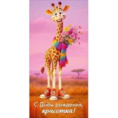 Конверт для денег Праздник 'С Днём рождения, красотка!'