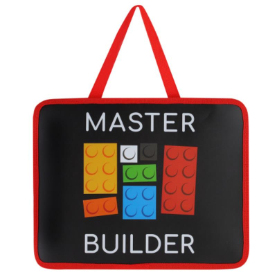 Папка-портфель Кокос 'Master builder'с ручками 26х33х10см на молнии пластиковая 