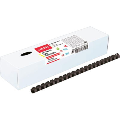 Пружина пластиковая deVENTE 10мм 41-55 листов черная 100шт