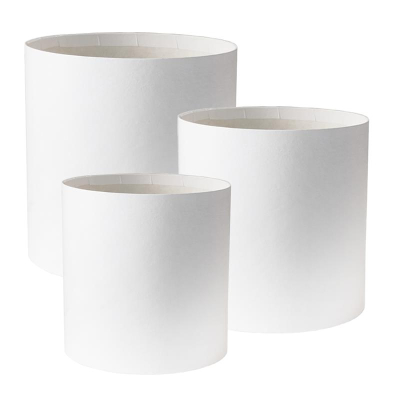 Коробка подарочная для цветов 15х15см Премиум белая