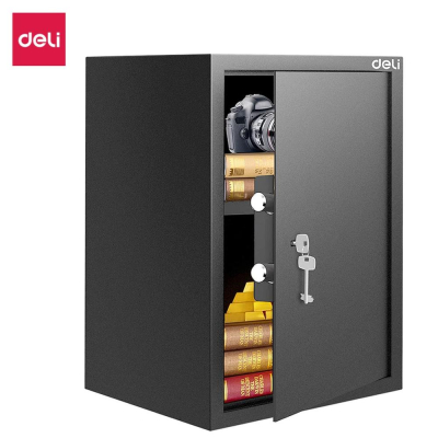 Сейф мебельный Deli&nbsp;&nbsp;350х500х310мм 16.5кг ключевой замок черный